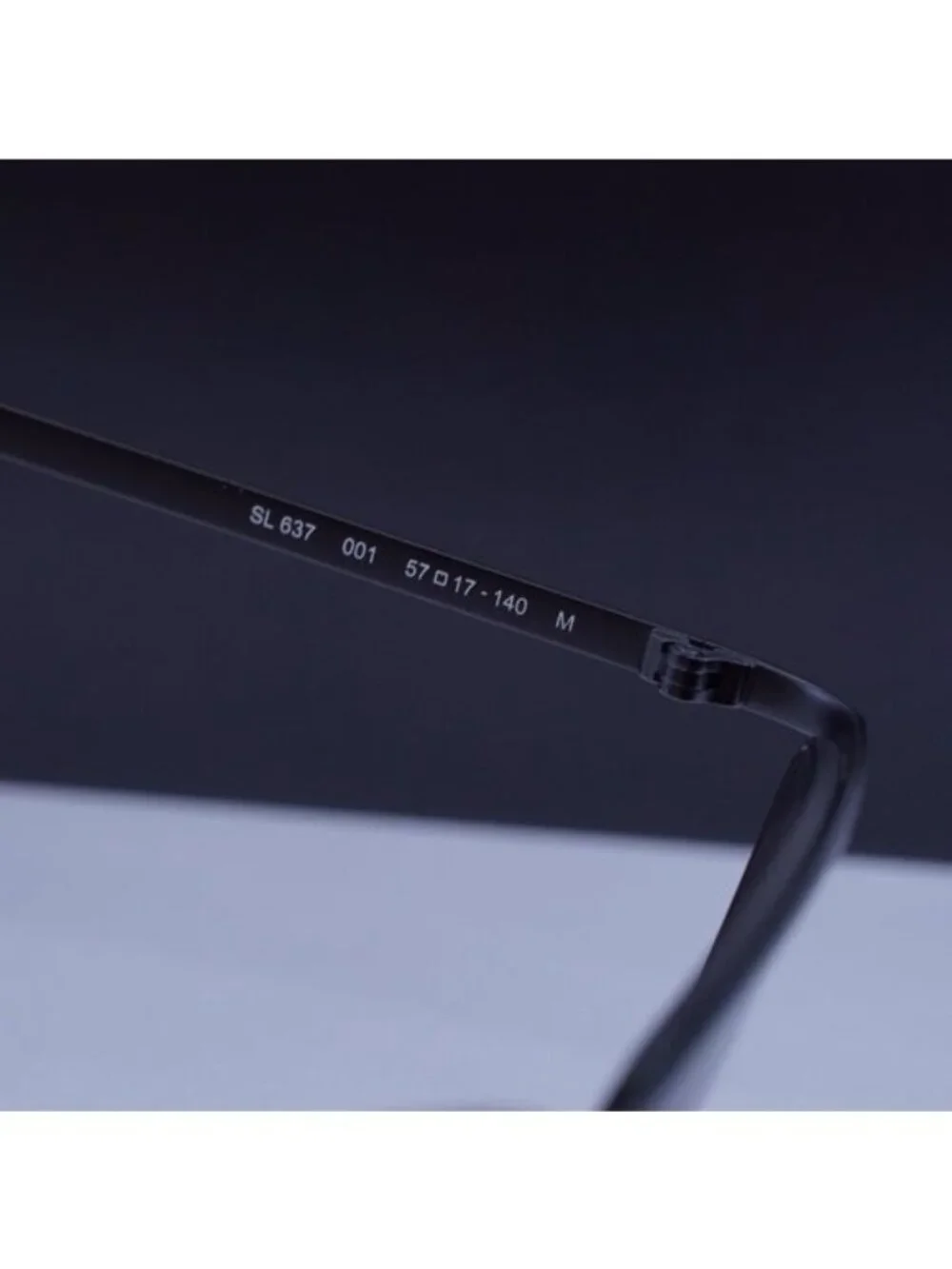 Saint Laurent SL637 001 Sunglasses Black Cat Eye Frame, Black Lenses